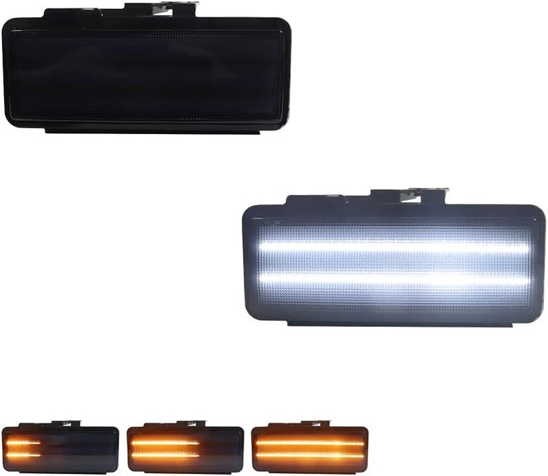 Tonsya For 1995-1997 Chevrolet Blazer, LS,1994-1997 Chevrolet S10, 1995-1997 GMC Jimmy, 1994-1997 GMC Sonoma,1995-1996 GMC Jimmy Base,Front turn signal Parking lights Smoked Lens - Image 1